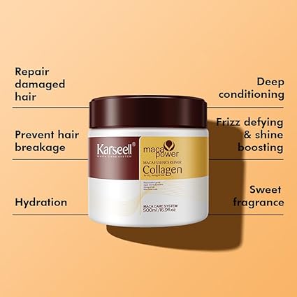 Karseell Hair Mask Collagen Treatment Natural Argan Oil Coconut conditioner 500gm