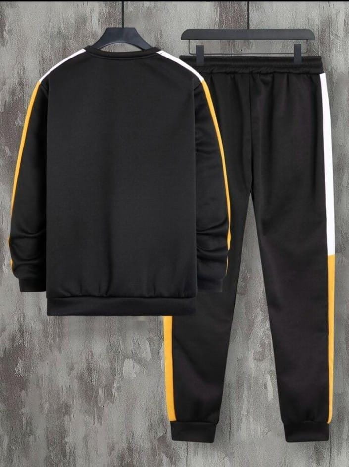 2 Pcs Sweat Shirt Track Suit For Men's Winter Collection